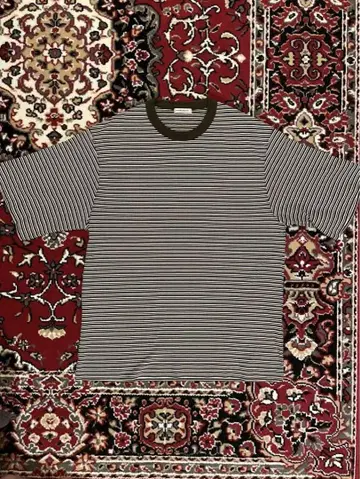 UNIVERSAL PRODUCTS MULTI BORDER T-SHIRT