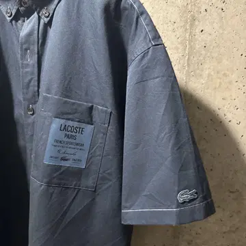 LACOSTE 다운 셔츠 그레이쉬 블루 L 사이즈