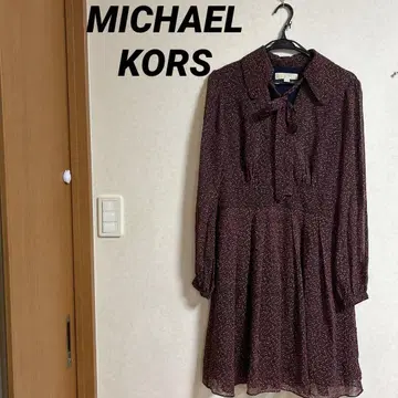 마이클코어스 [ M ] 꽃무늬 원피스 MICHAELKORS 리본 포함