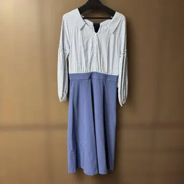 JILLSTUART 스트라이프 패턴 긴팔 원피스