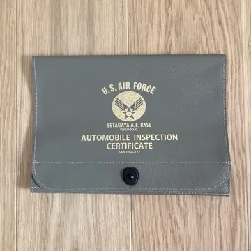 레어 세타가야 베이스 U.S. AIR FORCE 자동차 검사증 케이스