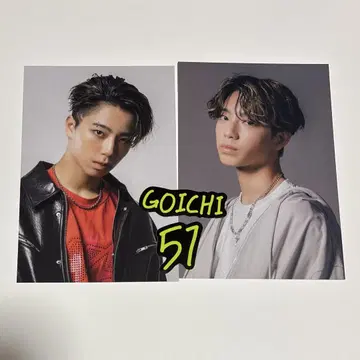 라스피 GOICHI 엽서 AB 스티커 2장
