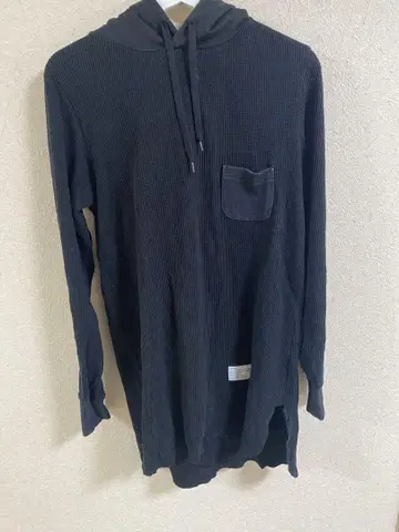 와플 원단 후드 부착 후드티