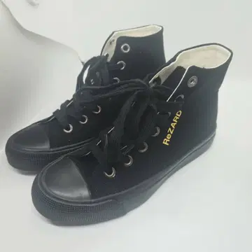 ReZARD 하이컷 스니커즈 블랙 22.5cm