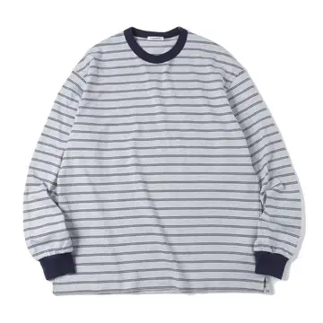 UNIVERSAL PRODUCTS. BORDER L/S T-SHIRTS