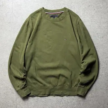 TOMMY HILFIGER 00s 맨투맨 원포인트 자수 로고 L