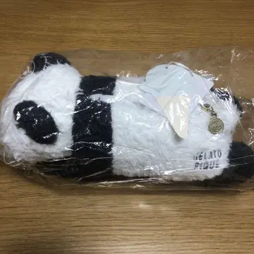 젤라또피케 팬더 펜 케이스 파우치 봉제 인형 새상품 택 포함