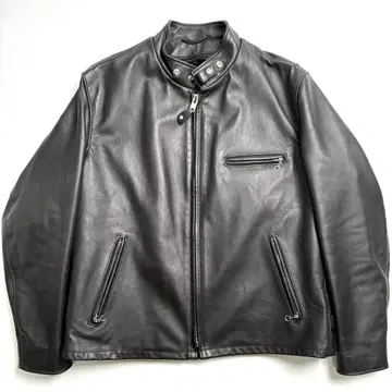 미국산 SCHOTT 가죽 라이더 자켓 블랙 48 싱글 641