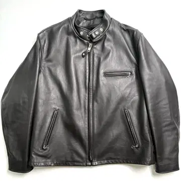 미국산 SCHOTT 가죽 라이더 자켓 블랙 48 싱글 641