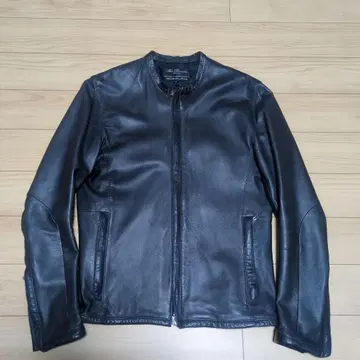Beams 가죽 싱글 라이더 자켓
