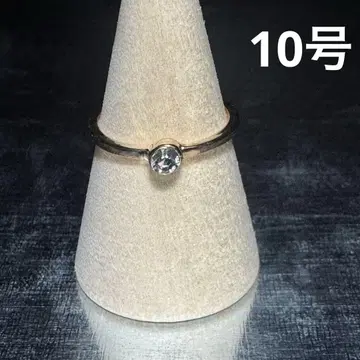 빈티지 패션 반지 골드 10호 솔리테어 반지 일석 반지