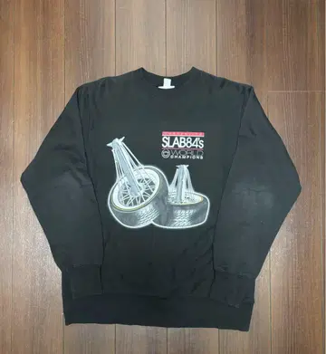 SLAB84s 월드 챔피언스 맨투맨 XXL 블랙
