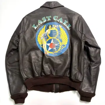 [ 미국제 ] AVIREX 가죽 플라이트 자켓 A-2 핀업걸 40