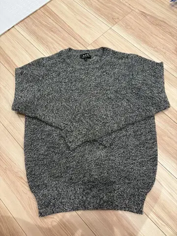 A.P.C. 그레이 크루넥 니트/남성용
