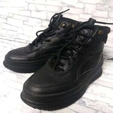 새상품급 푸마 마이라 24cm 블랙 통굽 하이컷