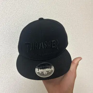 THRASHER 블랙 캡 57-59cm