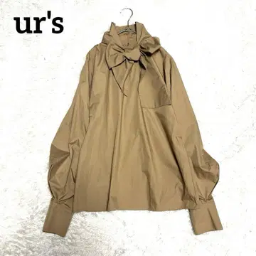 ur's 유어즈 2way 리본 보타이 긴팔 블라우스 M