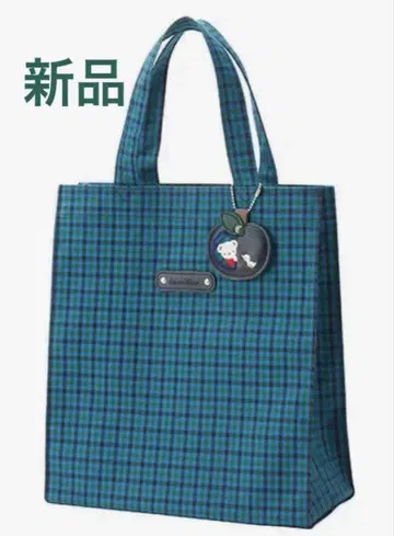 새상품 familiar 토트백 블루 계열 familiar 체크