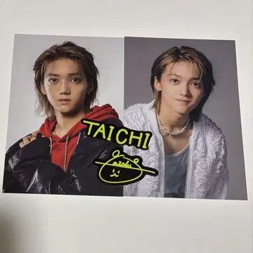 라스피 TAICHI 엽서 AB 스티커 2장