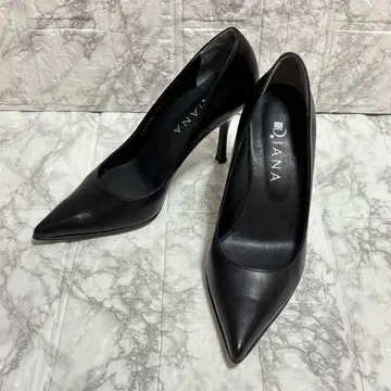 컨디션 최상 다이애나 DAIANA 하이힐 가죽 블랙 23.0cm