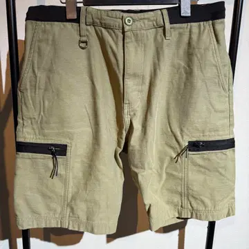 fourthirty 포서티 카키 하프 팬츠 카고 팬츠