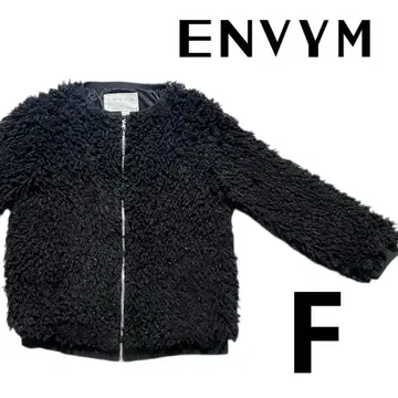 ENVYM 보아 자켓 블랙