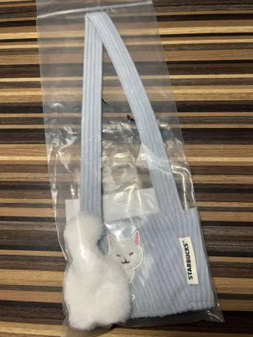 대만 STARBUCKS 고양이 드링크 홀더 스카이블루