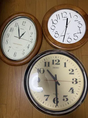 SEIKO 아날로그 시계 3개 세트