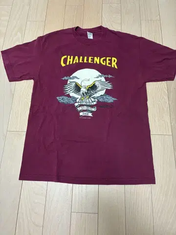 CHALLENGER 버건디 T셔츠 L