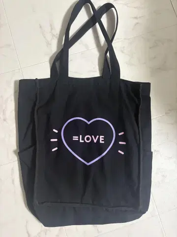 =LOVE 스퀘어 토트백 ( 블랙 )