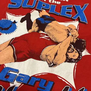 90s 당시 프로레슬링 T셔츠 게리 브라이트 전일본 프로레슬링