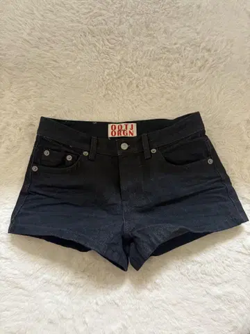 한국 블랙 데님 숏팬츠