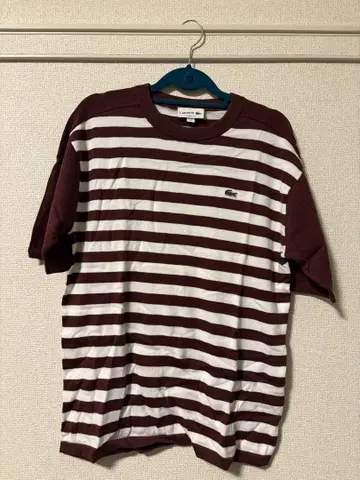 LACOSTE 스트라이프 T셔츠 US S