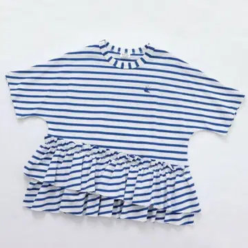 Rhodorilion 로드리리온 스트라이프 프릴 티어드 탑