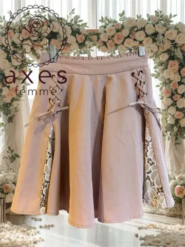 axes femme 미니 스커트 핑크 새상품급