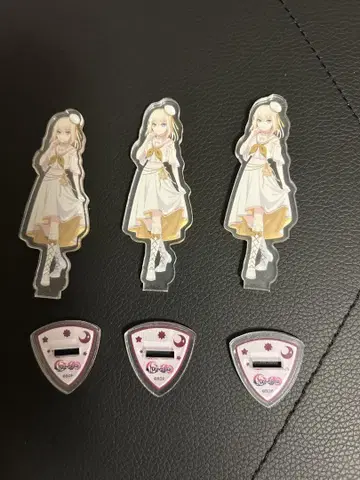 다이소 삼각형 하츠카 도로리스 미니 아크릴 스탠드 3개