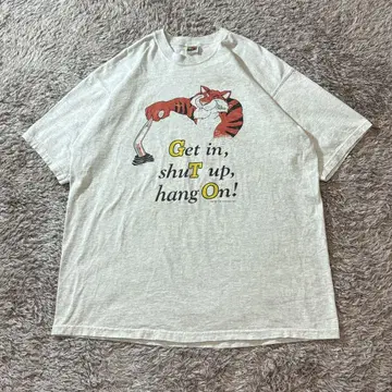 빈티지 97년 XL 토니 더 타이거 캐릭터 T셔츠 그레이 구제 의류