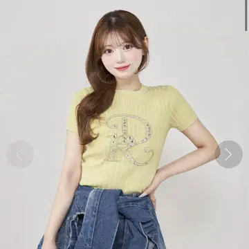 Darich DR 비쥬 리브 니트탑 Mint