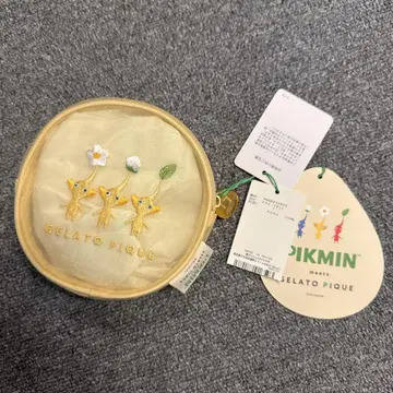 gelato pique PIKMIN 콜라보 라운드 파우치