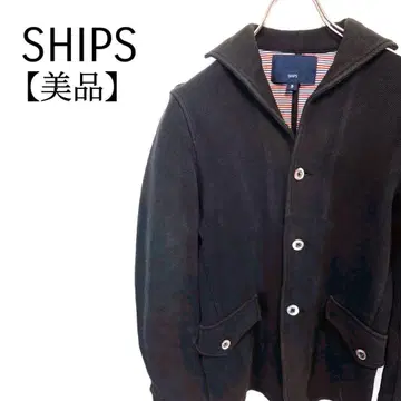 [새상품급] SHIPS 안감 보더 무늬 긴팔 캐주얼 자켓
