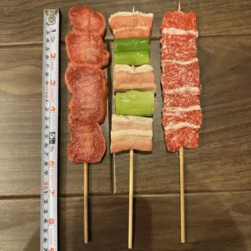 꼬치구이 3종 식품 샘플 업무용