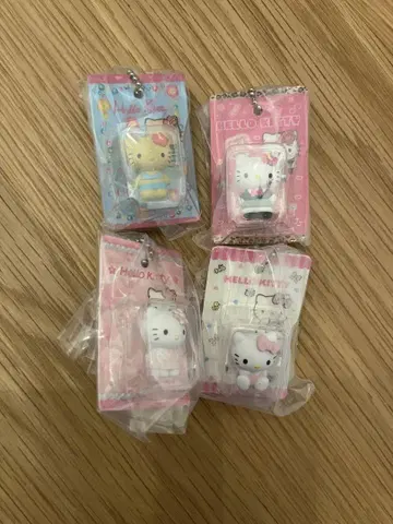 헬로키티 패키지 미니어처 컬렉션 키티 가챠 4종 세트