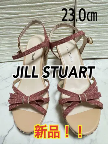 [ 새상품 ] JILL STUART 웨지 샌들 리본 모티브 샌들 23