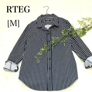 아담스 저글러 RTEG 레트로 엔진 스트라이프 셔츠 네이비 M