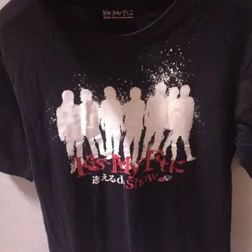 Kis-My-Ft2 실루엣 프린트 T셔츠 2009년제