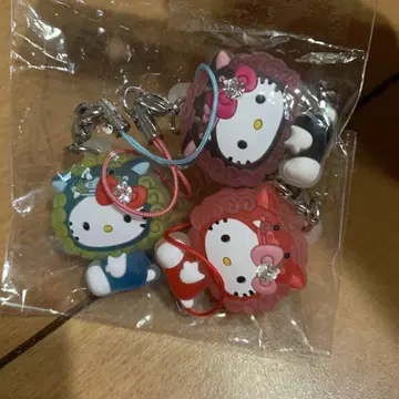 오키나와 헬로키티 스트랩 3개 세트
