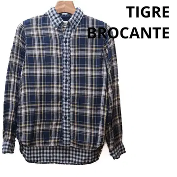 [ 새상품급 ] TIGRE BROCANTE 긴팔 셔츠 XS 텐코마루