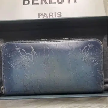 [ 컨디션 최상 ] 벨루티 Berluti 이타우바 더블 스탬프 장지갑