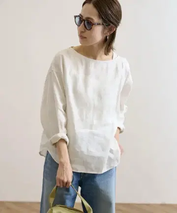 새상품급 FRAMeWORK 프렌치 린넨 롱 블라우스 셔츠 프레임워크