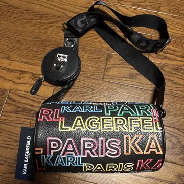택 포함 새상품 KARL LAGERFELD 로고 숄더백